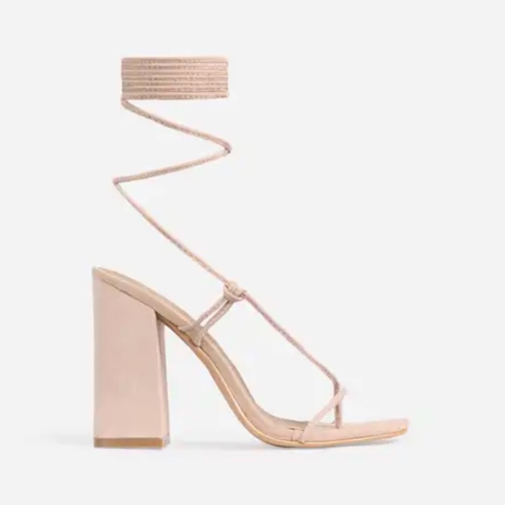 Nude Honey Square Heel